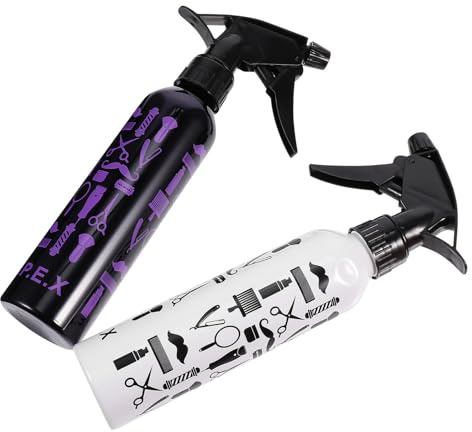 CIYODO Set 2 Pezzi Flaconi Spray per Parrucchieri e Irrigazione Spruzzatori Vuoti Ricaricabili per Salone e Uso Domestico Bottiglie Spray Compatte Leggere Multiuso per Colore Casuale