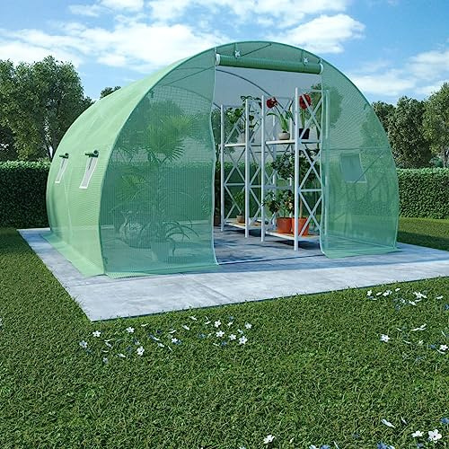 Treibhaus Pflanzenschutz Winter Zelt,Gewächshaus 9m² 300x300x200 cm,Pflanzenschutzhaube für Tomaten & Pflanzen