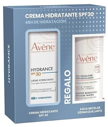 Avène Hydrance Pack Feuchtigkeitscreme LSF 30, 40 ml + Mizellarwasser zum Abschminken, 100 ml