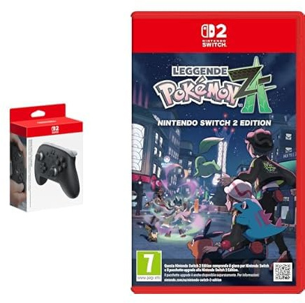 Nintendo Switch 2 Pro Controller ? + Leggende Pokmon: Z Switch 2 edition - Ed. Italiana - Versione su scheda