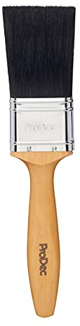 ProDec Brocha Profesional de cerdas Mixtas de 2 Pulgadas para un Acabado Suave con Pinturas de emulsión, Brillantes y satinadas en Paredes, techos, Madera y Metal, 2 50mm