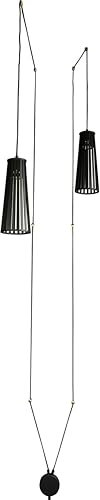 Licht-Erlebnisse Wandleuchte DOVER flexibel aufhängbar in schwarz aus Metall & Holz für Innen Wohnzimmer Leselicht Kabel + Stecker Pendellampe Wandlampe