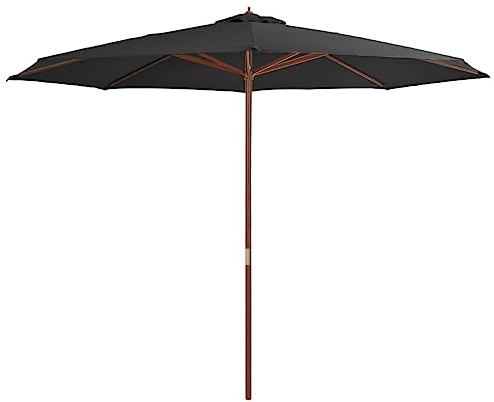 vidaXL Sonnenschirm 350cm Anthrazit Gartenschirm Ampelschirm Marktschirm