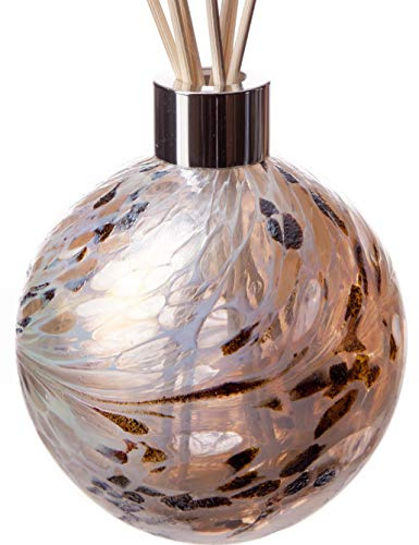 Amelia Art Glass Reed Diffuser Sphere - White, Nude & Gold
