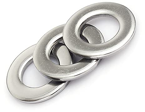 Micool 180 Stück große Flach Unterlegscheiben M3 A2-70 Edelstahl Beilagscheiben DIN 125 Sicherungsscheiben Karrosseriescheiben Flat Washers