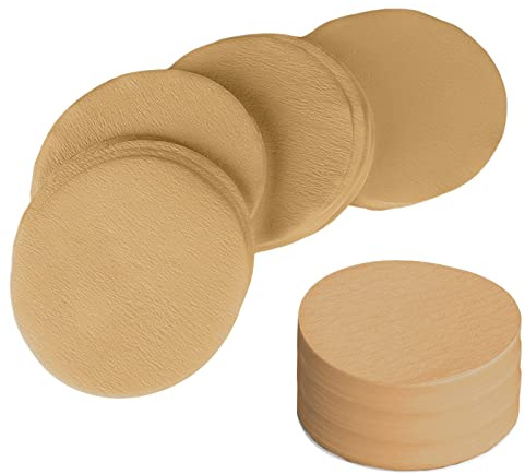 VEGCOO Lot de 500 filtres à café ronds en papier de rechange pour machine à café Aeropress 64 mm (B-Original)
