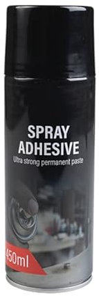 Wheels N Bits Spray Adhesive 450ml Aerosol Spray Glue Fast Bonding Clear Drying Permanent
