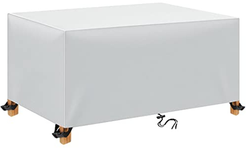 TopIdea Housse Salon de Jardin 180x100x70cm Housse de Table Jardin Rectangulaire Couverture de Protection Meubles ​Bâche Salon de Jardin Imperméable Anti-UV Tissu 600D Oxford Bache Table Exterieur