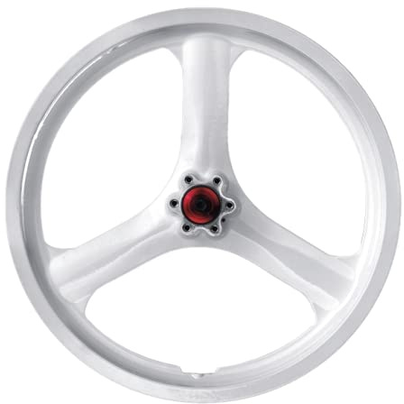 50,8 cm (20 Zoll) Magnesium-Legierung, leichteste und stärkste Metall-Felgen, 3-Speichen-Fatbike-Felgen, All-in-One-Snow-Bike-Rad (vorne, schwarz)
