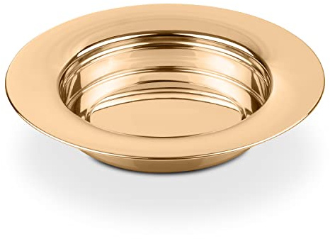 Steadfast Selections (Brottablett) Gold Premium Kommunion Tabletts für Kirchen | Edelstahl Kommunion Ware Set Supplies