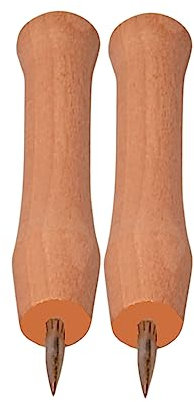 teemando® 2 X Marken Dosenlocher aus Holz, 11 cm lang