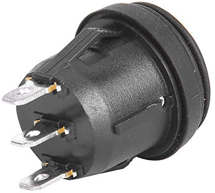 Rundschalter 12 V Wippschalter 5 Stück 3 Positionen Ein Aus Ein Schwarz Runder Wippschalter 3 Pin 10A 125V 6A 250V
