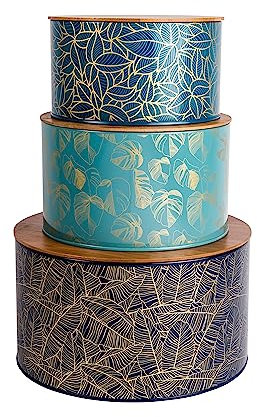 Summerhouse by Navigate Botanicals Nesting Tins with Bamboo Lids