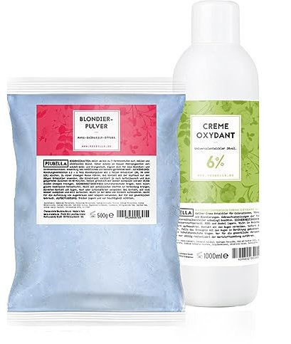 Piubella Blondierung 500g + Oxydant 6% 1000ml