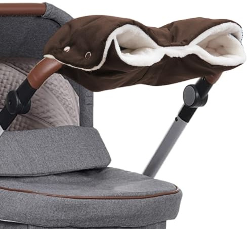 Barnvagn handvärmare, universell storlek handvärmare för barnvagnar buggy tillbehör handskar handmuff med varm fleece, barnvagnsmuff för vattentät och vindtät, håller händerna varma på vintern