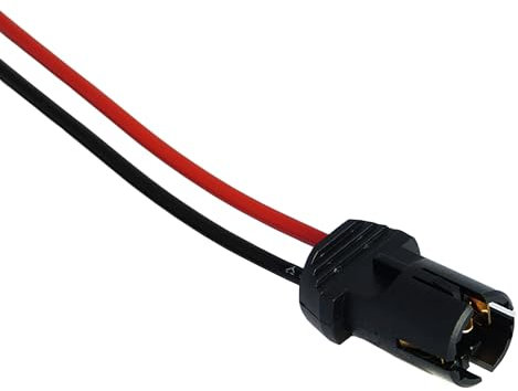 L & P Car Design 1x T10 W5W Fassung Stecker Lampenfassung Standlicht Parklicht Glas Sockel Glassockel Stecksockel W3W WY5W W2,1X9,5D für Lampen Glühlampen Glühbirnen