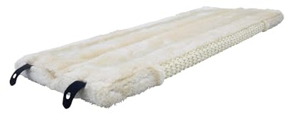 Katzen Kratzecke zum Hängen aus Sisal und Plüsch - 50 x 23 cm - Kratzbrett mit 2 verschiedenen Seiten - Wand Kratzmatte Kratzbaum Krallenpflege