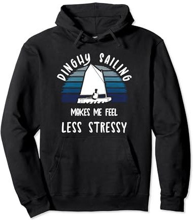 Lustiges Dinghy Segeln Spruch Laser Optimist Segelboot Pullover Hoodie