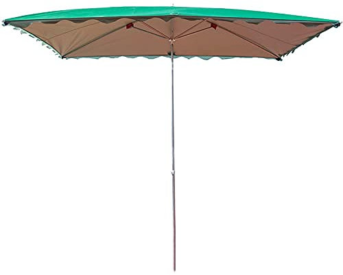 ISCBAFYX Patio Umbrella European-Style Commercial Parasol With Six Ribs, Large Portable Beach Parasol, Rain-Proof Folding Sunshade, Dual-Purpose Patio Umbrella, For Shops, Gardens, 2.0X1.5M