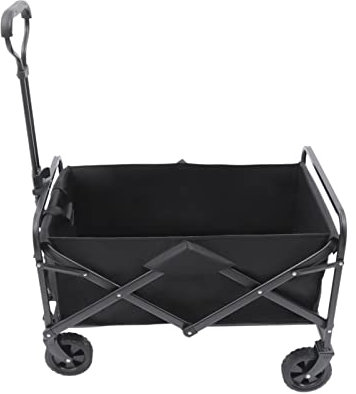 SICHENSH Bollerwagen Faltbar, Handwagen Klappbar, Faltbollerwagen mit Verstellbarer Handgriff, Klappbar Gartenwagen, Strandwagen, Tragfähigkeit, transportwagen klappbar, 80kg/176lbs