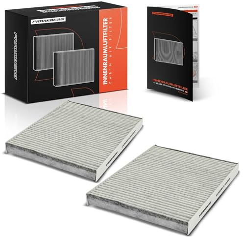 Frankberg 2x Innenraumfilter Pollenfilter mit Aktivkohle Replace# CUK2882 | Kompatibel mit Golf IV 1J1 Golf IV 1J5 Polo 6N1 Polo 6N2 Polo 6V2 Polo 6V5 Octavi.a I 1U2