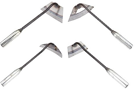 KONTONTY Houe pour Le Jardinage Lot De 4 Houes À Main Outils De Labour pour Les Tâches De Jardinage