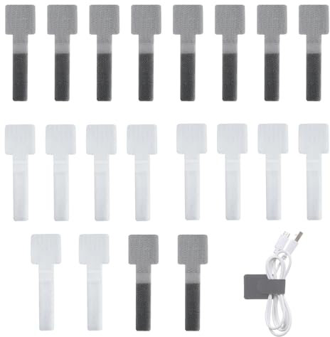 40 Pezzi di Fermacavi Adesive per Cavi con Gancio e Passante,Cable Management Ferma Cavi Adesivi,Porta Cavi per Caricabatterie Appiccicoso,Organizer per Cavi per Parete,Sotto la Scrivania,Scrivania