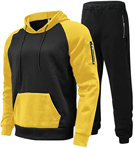 DUHGBNE 5 Euro Artikel Jogginganzug Herren Tracksuit 2 Piece Sweatshirt Sporthose Jogginganzug Herren Hoodie MäNner Sportanzug Tracksuit Angebote des Tages Heute Herren