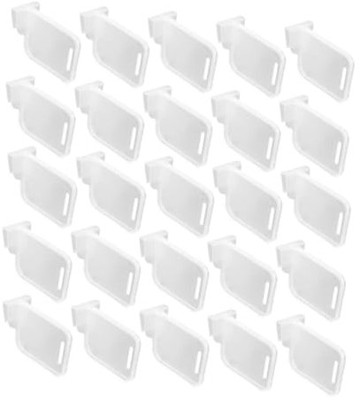 IMIKEYA 100 Pcs Refrigerator Telescopic Partition Adjustable Fridge Side Door Clip-on Organizer Divider for Mini Fridge and Freezer Storage Daily Use Kitchen Supplies