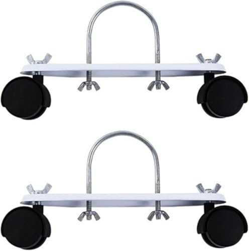 Ataoyus 2 Piezas Ruedas para radiadores eléctricos, Ruedas para radiadores de Aceite, Soporte de polea móvil Especial para radiador, Rueda Universal para radiador, Recambio Ruedas radiadores