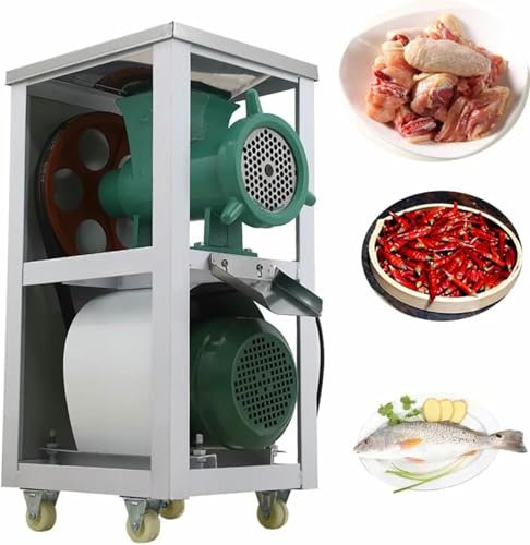 Vertical Meat Grinder Crusher Machine, Commercial Electric Meat Grinder,Fish Chicken Bone Crusher,for Pasture Animal Feed