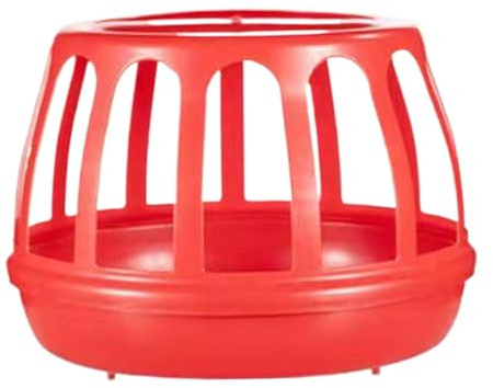 Mangiatoia per polli 11x8, 3 pollici Distributore di cibo per polli in plastica con 13 bocche di alimentazione Mangiatoia per piccioni staccabile per galli, pollame, piccioni, tazze per l'a