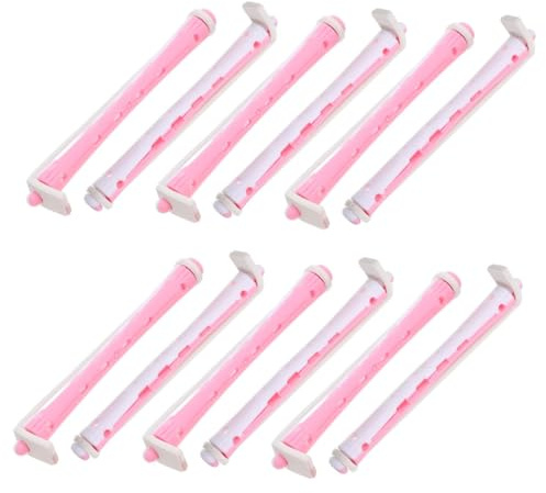 PACKOVE 24 Pezzi Rulli Per Permanente in Plastica Rulli Per Arricciare i Capelli Strumenti Flessibili Per Styling Da Parrucchiere Per Capelli Da Donna Per Permanente Per Corti
