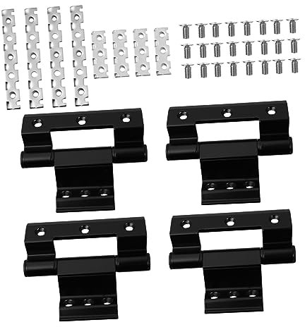 POPETPOP 4 Pièces Charnières Aluminium pour Fenêtres Portes Accessoires de Décoration Intérieure Design Durable