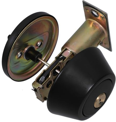 VILLCASE Heavy Duty Single Cylinder Deadbolt Lock Secure Auxiliary Lock for Interior Doors Door Thickness Sleek Hidden Design with Core Key for Enhanced Security