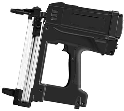 Pneumatic Framing Nailer 7.4V Lithium Battery Gas Nail Gun, Steel Water and Electricity Special Concrete Gas Nail Gun Frame and Trunking Pneumatic Tools(Package B)