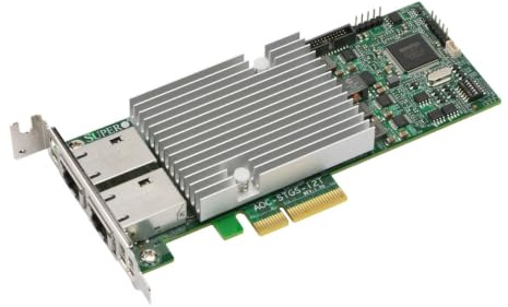 Supermicro AOC-STGS-I2T-O Add-on Card Adaptateur réseau à Profil Bas – Multicolore
