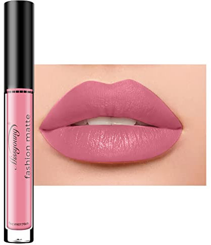 Allbesta Langlebig Wasserdicht Flüssigkeit Matt Lippenstift Matte Lip Gloss Wasserfest Make-up Non-stick Cup (4#)