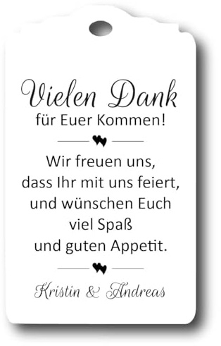 Willkommenskarten Geschenkanhänger Tags Papieranhänger Vielen Dank Hochzeit Taufe Kommunion Konfirmation Taufe Geburtstag