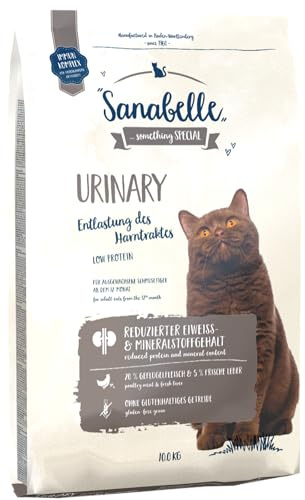 SanaBelle Urinary | Katzentrockenfutter für ausgewachsene Katzen mit empfindlichem Harnsystem | 4 x 2 kg