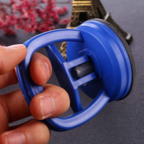 Upxiang Aluminium Auto Dellen Dent Saugnapf Abzieher Reparatur Werkzeug Griff Lifter- Dellen Entfernung Schwerlast Glas Heben (Blau) 2 Stück