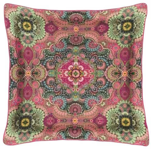 Pip Studio Zierkissen Dekokissen Moon Delight Pink Perkal Blumen Ornamente 45 cm x 45 cm