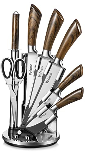 Velaze Set de Chef en Coûteaux Professionnels Acier Inoxydable Kn-003