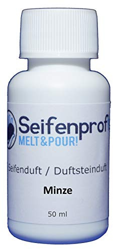 Seifenprofis 50 ml tvåldoft (mynta) doftolja för tvåltillverkning 100 % vegansk biologisk badbomber ljusdoft rumsdoft, tvålgjutning