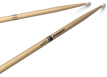 ProMark Drumsticks | Schlagzeug Sticks | Rebound 7A Hickory Drumstick, ovale Nylonspitze