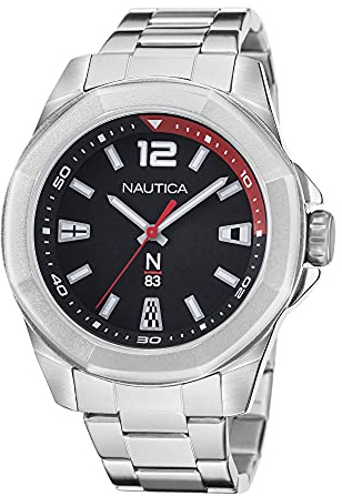 Nautica Orologio casual NAPTBF104, argento, Taglia unica, Bracciale