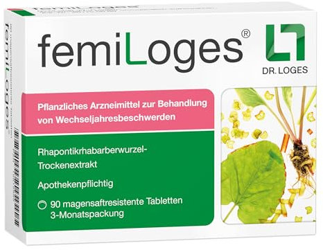 femiLoges® - 90 Tabletten - Pflanzliche Unterstützung in den Wechseljahren - 3 Monatspackung