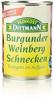 Schnecken Burgunder Weinbergschnecken, sehr groß, 4 Dutzend, Feinkost Dittmann, 400 g