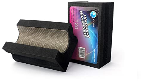 Electroplated Diamond Sanding Blocks V30 Polishing Grinding Hand Pads Block for Granite Marble Glass Stone 120 Grit