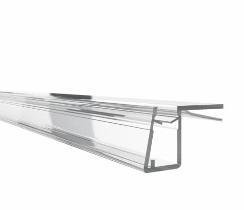 KRAUS Premium Duschdichtung DD-30 Duschtürdichtung für 10mm Glasstärke à 2000mm in transparenter Optik Duschdichtungen für Duschtüren & Duschkabinen Dichtungen als Anschlagdichtung bei 90°